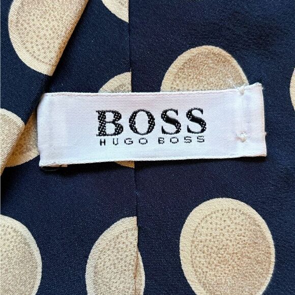 Hugo Boss 100% Silk Tie Polka dot Made In Italy - Picture 4 of 6